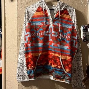 NWOT Aztec Print Hoodie